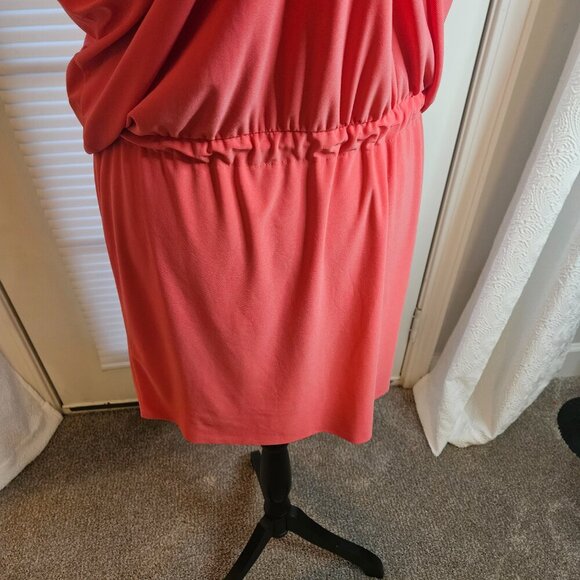 Taylor Coral Dress with Adjustable Drawstring waist - Picture 6 of 8